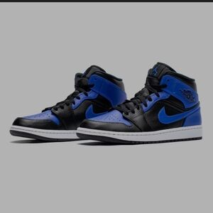 Nike Air Jordan 1 Mid "Hyper Royal"  Sneakers 2020,Unisex EU 41